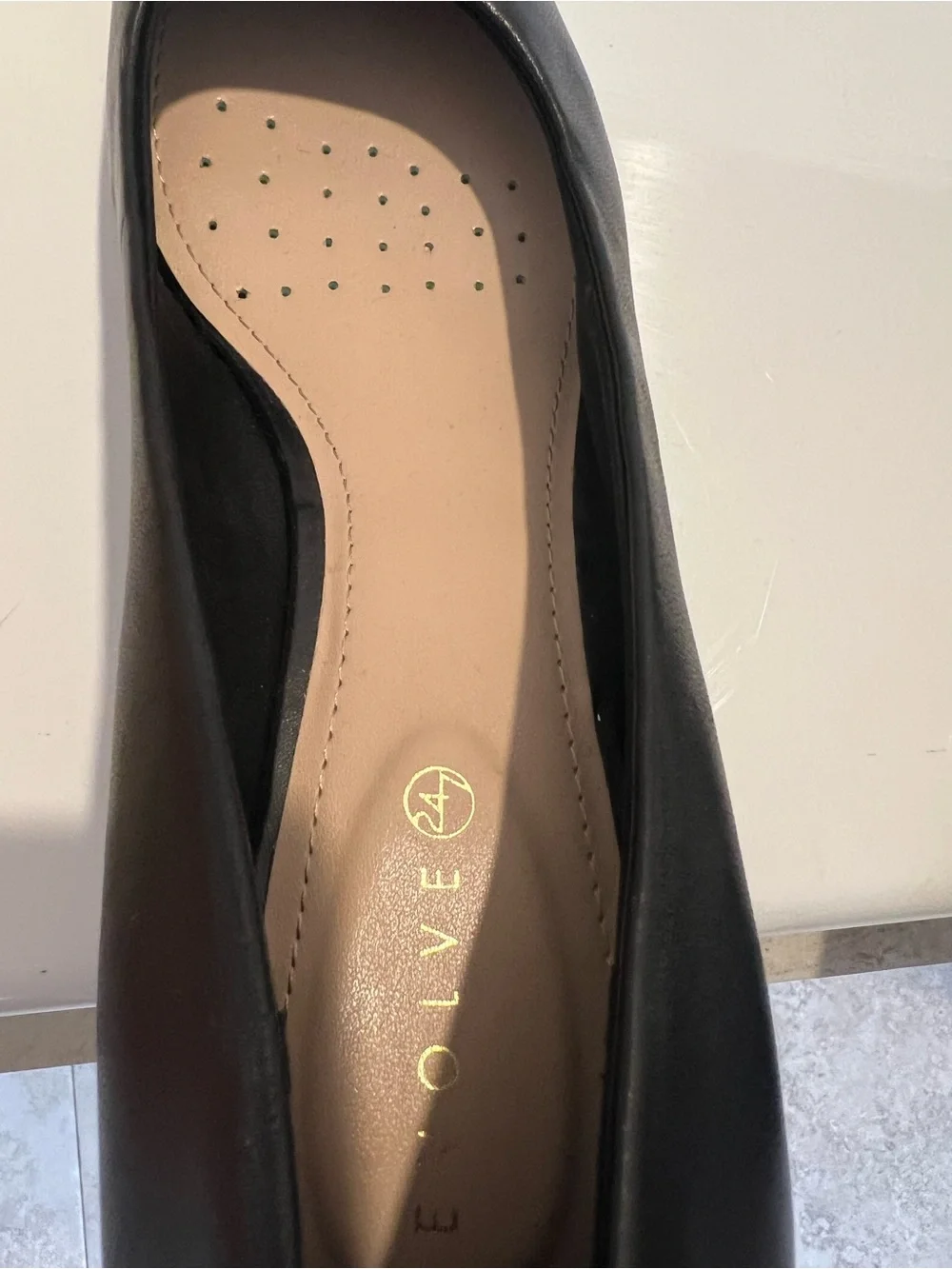 Easy Spirit Black Rainy Pumps Block Heel (Wide Width)